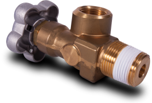 Wrapped brass valve
